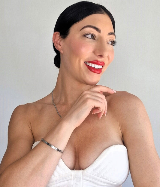 ROMAN BANGLE - SILVER