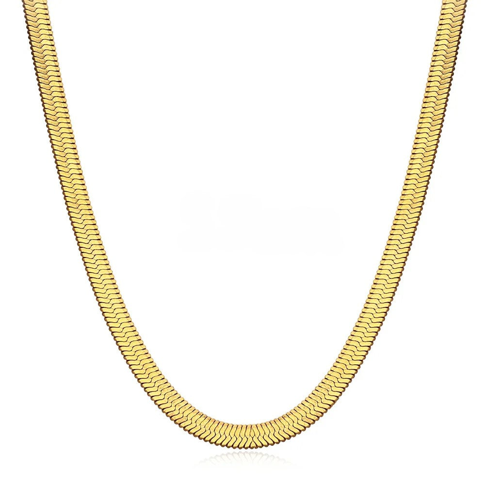 HERRINGBONE CHAIN - GOLD