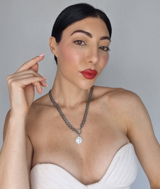 COIN NECKLACE - SILVER