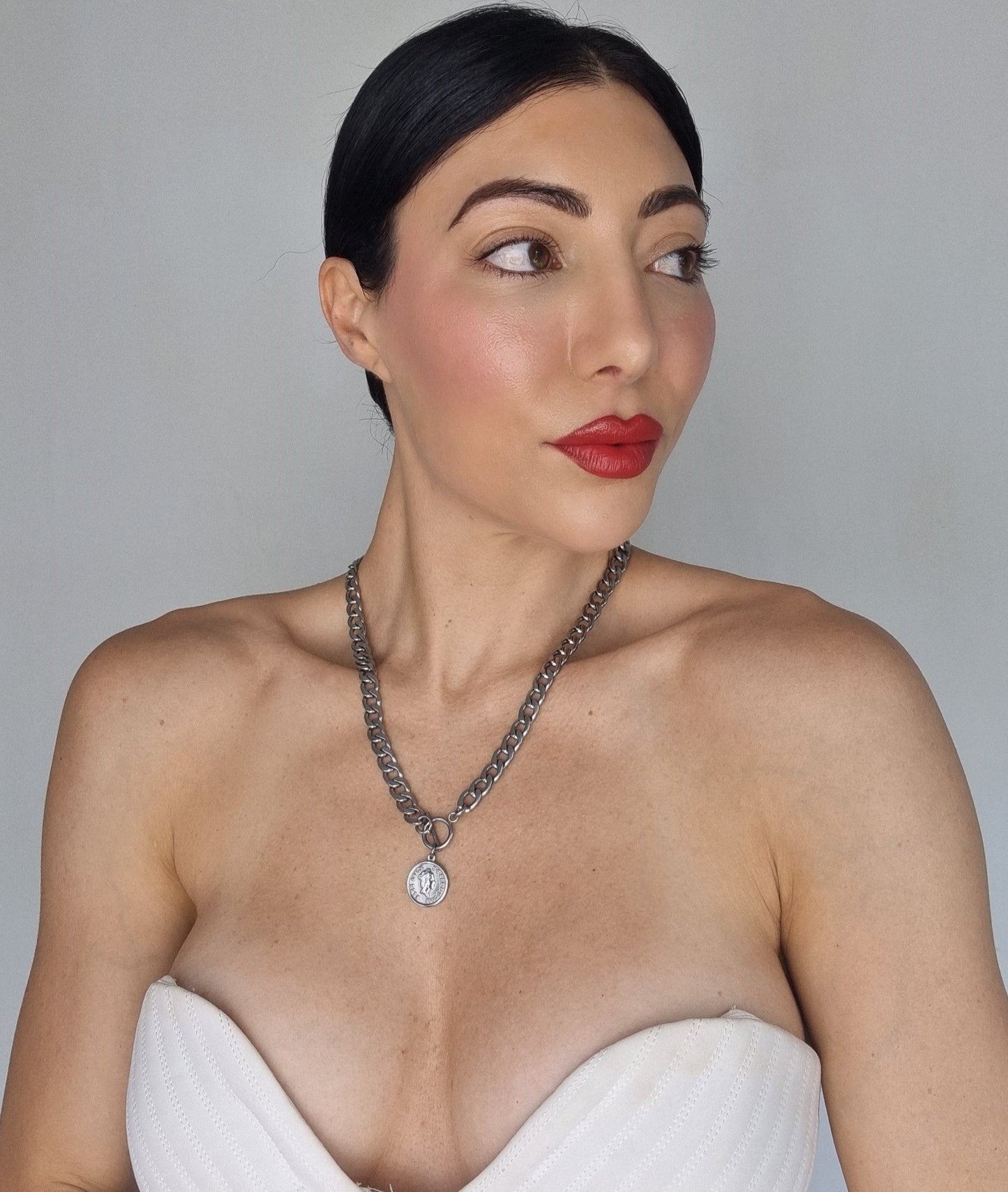 COIN NECKLACE - SILVER