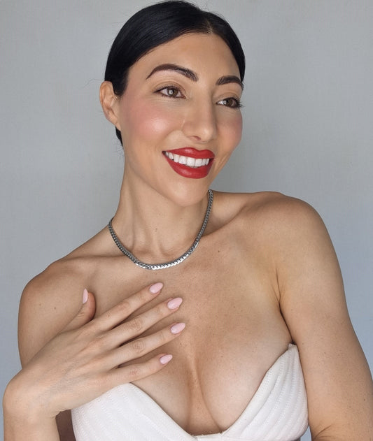 TEXTURED CHAIN - SILVER