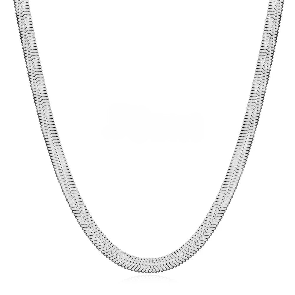 HERRINGBONE CHAIN - SILVER