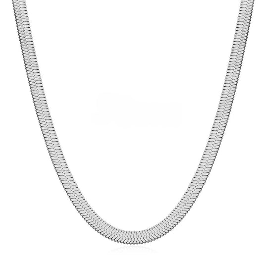 HERRINGBONE CHAIN - SILVER