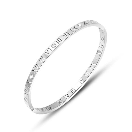 ROMAN BANGLE - SILVER